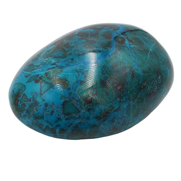 390g 1950ct Peruvian Chrysocolla Polished Mineral Rock Tumbled Stone Green Blue - Picture 5 of 12